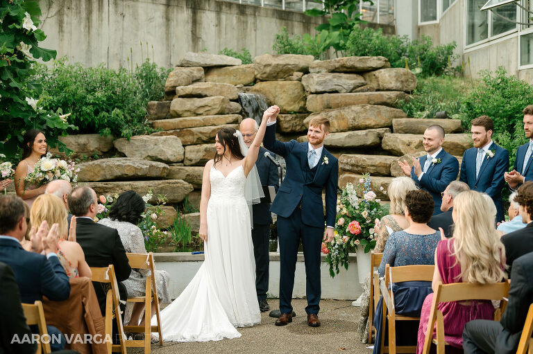 47 phipps conservatory outdoor wedding ceremony(pp w768 h511) - Adriana + Chris | Phipps Conservatory Wedding Photos