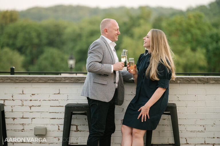 25 drinking during engagement photos(pp w768 h511) - Steph + Ryan | Washington's Landing Engagement Photos