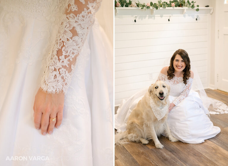 06 bride with dog(pp w768 h561) - Theresa + Matt | Shannopin Country Club Wedding Photos