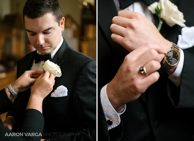 09 groom getting ready(pp w768 h561) - Theresa + Matt | Shannopin Country Club Wedding Photos