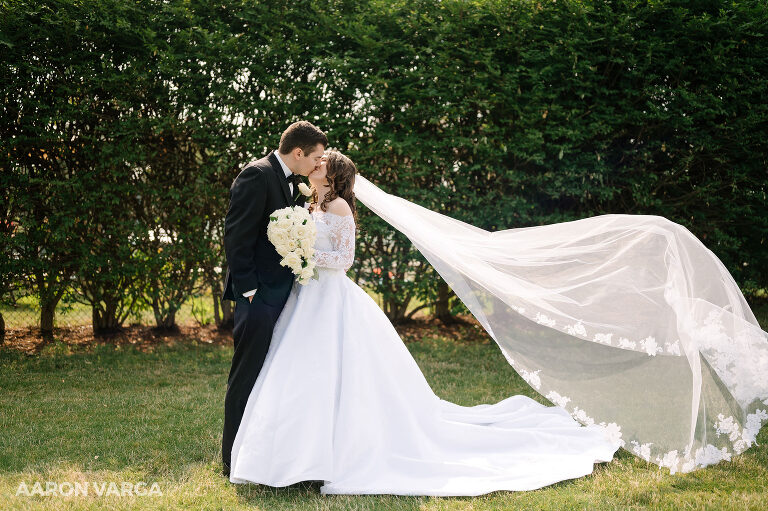 31 bride groom cathedral veil(pp w768 h511) - Theresa + Matt | Shannopin Country Club Wedding Photos