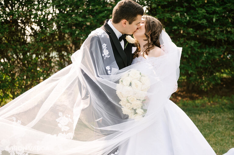 33 veil wrapped around bride groom(pp w768 h511) - Theresa + Matt | Shannopin Country Club Wedding Photos