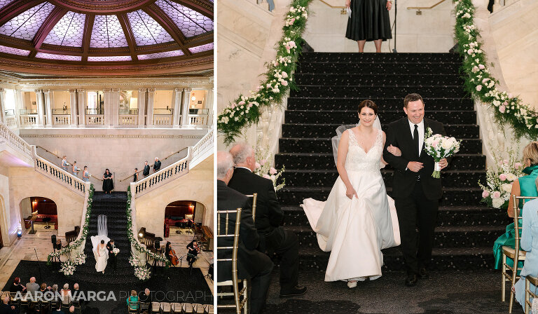 43 renaissance hotel stairs wedding(pp w768 h448) - Katie + Shane | Renaissance Pittsburgh Hotel Wedding Photos