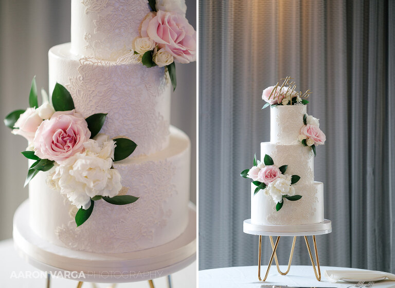 44 renaissance hotel wedding cake(pp w768 h561) - Katie + Shane | Renaissance Pittsburgh Hotel Wedding Photos