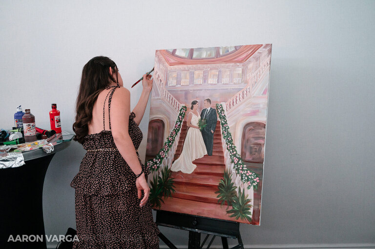 50 renaissance hotel live painter wedding(pp w768 h511) - Katie + Shane | Renaissance Pittsburgh Hotel Wedding Photos