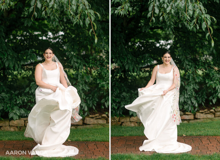 14 gardens of stonebridge wedding dress twirling(pp w768 h561) - Alyssa + Allie | Gardens of Stonebridge Wedding Photos