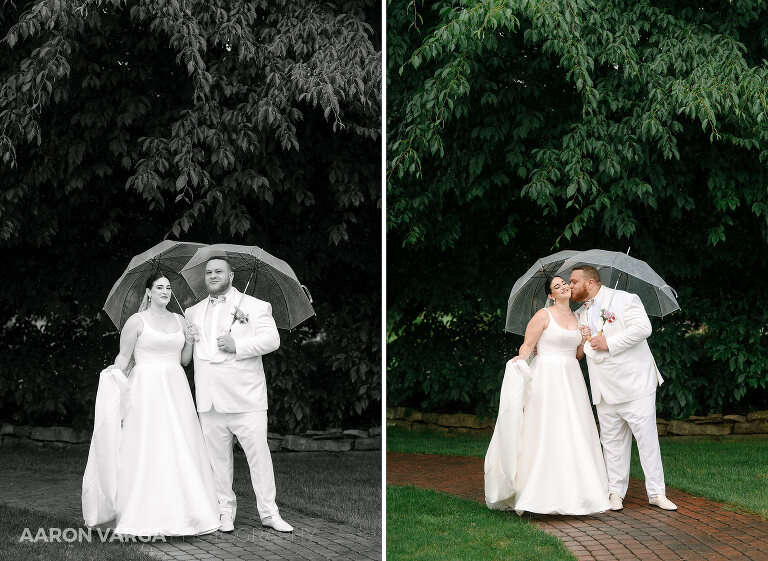 28 rainy wedding garden(pp w768 h561) - Alyssa + Allie | Gardens of Stonebridge Wedding Photos