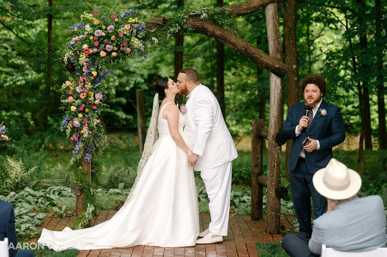 36 outdoor wedding ceremony gardens of stonebridge(pp w768 h511) - Alyssa + Allie | Gardens of Stonebridge Wedding Photos