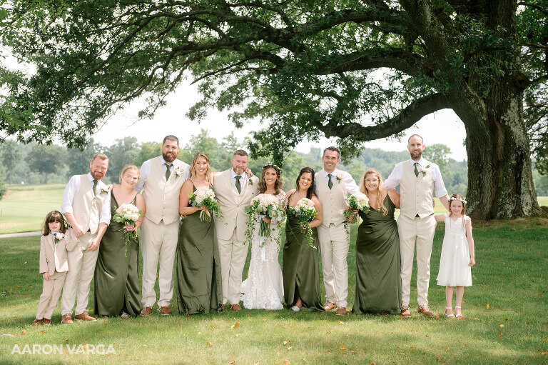 34 wedding photos bridal party green(pp w768 h511) - Amanda + Martin | Montour Heights Country Club Wedding Photos