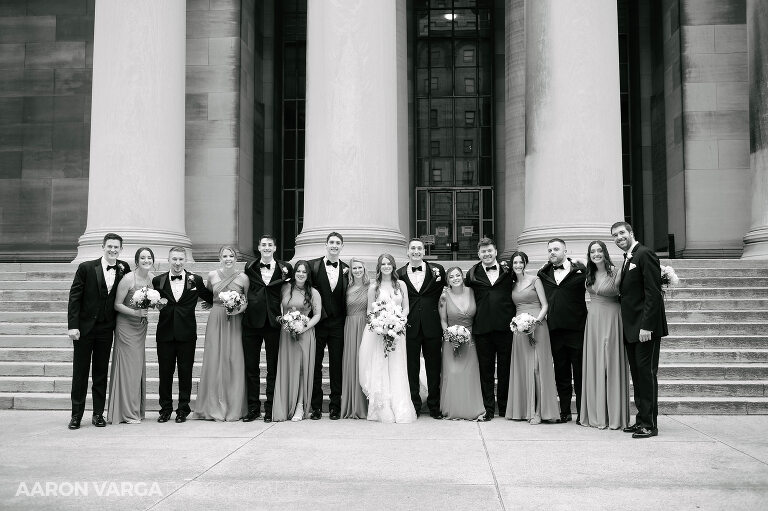 32 cmu columns wedding party(pp w768 h511) - Amanda + Andrew | Soldiers & Sailors Memorial Hall Wedding Photos