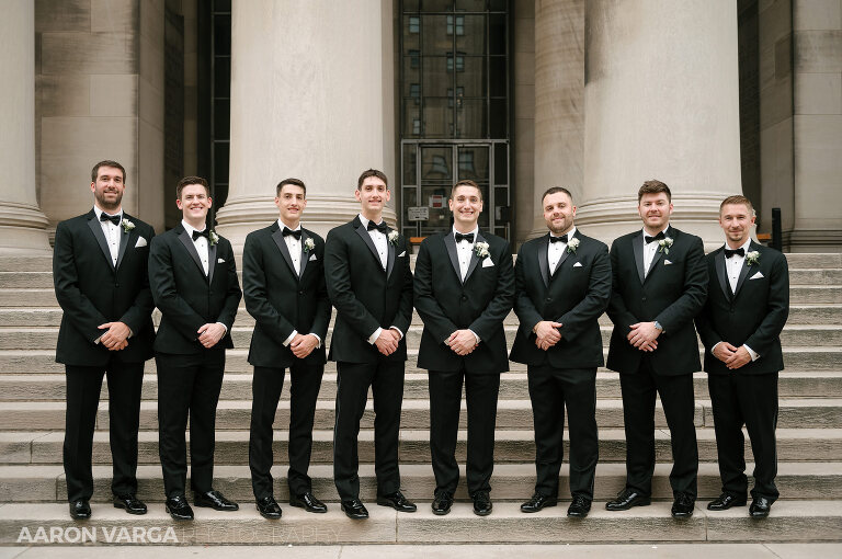 33 cmu columns groomsmen(pp w768 h510) - Amanda + Andrew | Soldiers & Sailors Memorial Hall Wedding Photos