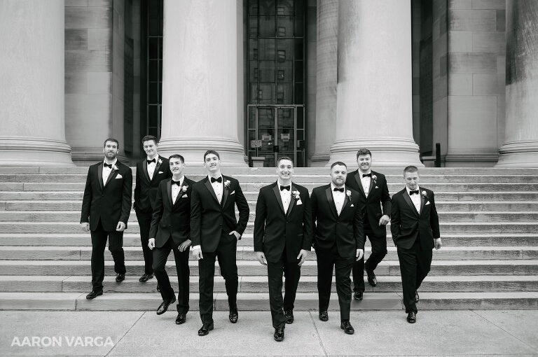 34 cmu columns guys steps(pp w768 h510) - Amanda + Andrew | Soldiers & Sailors Memorial Hall Wedding Photos