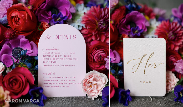 02 Renaissance Hotel Pittsburgh Pink Wedding(pp w768 h448) - Alex + Ben | Renaissance Pittsburgh Hotel Wedding Photos