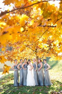 fall wedding gray bridesmaids dresses 199x300 - fall wedding gray bridesmaids dresses