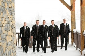 winter wedding groomsmen 300x199 - winter wedding groomsmen