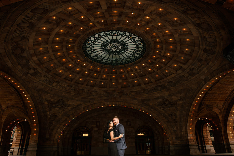 Wedding portrait at The Pennsylvanian